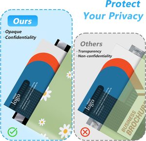 Sacs d'expédition imperméables et résistants aux déchirures Thank You Poly Mailer pour vêtements, sacs d'expédition mignons avec fermeture autocollante - Product Image 6