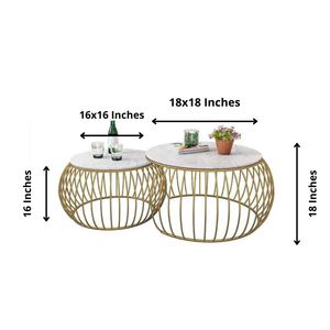Table basse ovale de luxe avec plateau en marbre et base en métal plaqué or pour salon, hôtel, maison - Product Image 1