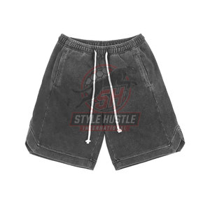 Shorts de Verano con Lavado Ácido, Color Sólido, Precio Accesible, Shorts con Lavado Ácido de la Mejor Calidad - Product Image 4