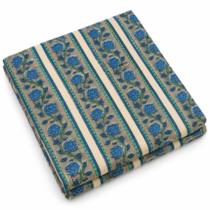 Camisas, Vestidos y Fundas Decorativas para el Hogar, Tejidas a Mano en Jaipur, con Estampado Floral Índigo, de Algodón Teñido Natural Sostenible, Orgánico Premium - Product Image 2