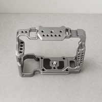 Cage de caméra en aluminium sur mesure selon dessin, usinage CNC, pour rig vidéo, accessoires pour appareils photo reflex numériques et hybrides