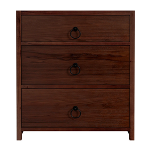 Modern <b>Minimalist</b> Nightstand in Natural wood color. Durable <b>Bedside</b> <b>Table</b> for Home Bedroom Furniture Apartment Hotel - Product Image 1