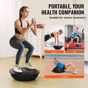 26-Inch Half Exercise Ball Trainer 1500lbs <b>Stability</b> Ball for Yoga Resistance Bands 26-Inch Balance Ball Trainer Ball Ball - Product Image 6