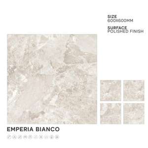 Export Quality 60x60cm Dyna Grey High Glossy Polished Porcelain Tiles - Full Glazed Ceramic <b>Wall</b> & Floor Interior Tiles - Product Image 6