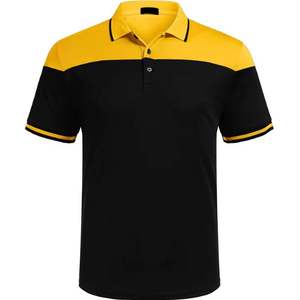 Camiseta Polo Deportiva de Verano, Manga Corta, Bloques de Color, Algodón, Logotipo Personalizado, Transpirable, Corte Ajustado, Secado Rápido, Bordado - Product Image 4