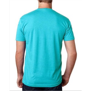 T-shirts légers 220 g/m² pour hommes, vêtements en coton et polyester, coupe slim, manches courtes, couleur violette, col rond. - Product Image 6