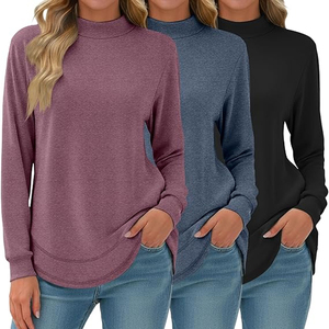 เสื้อฮู้ดคอเต่าผ้าฝ้ายเทอร์รี่สำหรับผู้หญิง สั่งทำได้ พิมพ์ลายได้ ชุดลำลอง ผู้ผลิตและผู้จัดจำหน่ายขายส่ง - Product Image 1