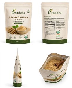 Pingaksha - Polvo Herbal Orgánico de Ashwagandha, 25 kg, Envase a Granel, Grado Alimenticio, Certificado por el USDA, Adaptógeno Natural - Product Image 3