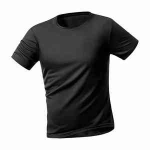 T-shirts pour hommes en coton 100% de qualité supérieure, taille US 180 grammes, écologiques, à séchage rapide, respirants, coupe classique, impression numérique, motif uni personnalisé - Product Image 4