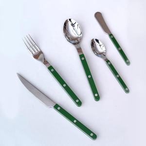 Amazing Royal Gold Spoon <b>Fork</b> <b>Knife</b> Set with Unique Handmade Handle Design Luxury Modern Cutlery Set - Product Image 5