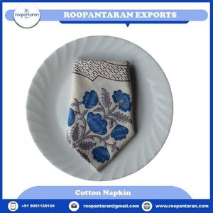 Servilletas de Tela con Estampado Floral Azul Vintage al Mejor Precio, 45x45 cm, 4 Piezas, Servilletas Rectangulares para Decoración del Hogar - Product Image 6