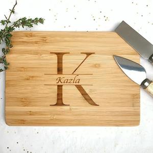 Planche à découper en bois de noyer avec logo personnalisé, gravée, lavable au lave-vaisselle, écologique, ustensiles de cuisine, cadeau personnalisé - Product Image 5