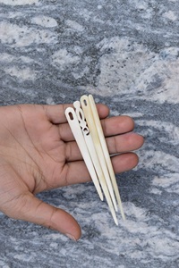 Nueva Aguja de Bordar Rústica Ecológica de Cuerno de Búfalo con Punta Fina para Lana y Hilos, Duradera para Tufting y Costura - Product Image 1