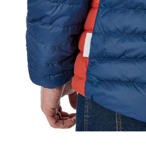 Chaqueta Acolchada con Capucha para Hombre, Diseño Color Block, Invierno, Casual, Resistente al Viento, Relleno Grueso de Poliéster, Corte Regular, Cierre de un Solo Botón - Product Image 3
