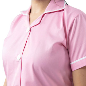 New Design Hot Selling Multi Pockets Longline Nursing Wear Suit Fashion Wear Custom Plain Short Sleeve Women's <b>Scrub</b> Suits - Product Image 4