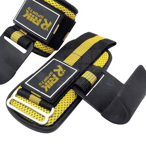 Sangles de musculation avec support renforcé pour les poignets, sangles d'aide à la levée pour exercices de musculation, sangles de musculation à crochet. - Product Image 5
