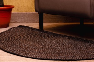 Wholesale Custom Abstract Scalloped High Pile Jute <b>Rugs</b> Eco <b>Boho</b> Handmade Carpets for Entryway or Living Room Bulk Orders - Product Image 2