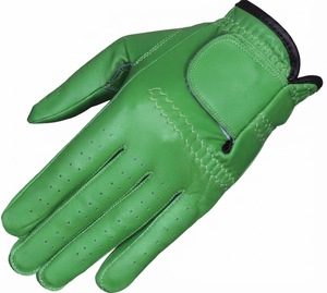Gant de golf rose en cuir véritable pour femme, main gauche, antidérapant, respirant, avec fermeture auto-agrippante - Product Image 3