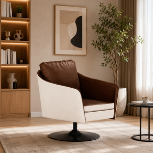 Ensemble de canapés scandinaves modernes et luxueux en tissu avec canapé trois places rembourré et fauteuil d'appoint, structure en bois de chêne américain massif - Product Image 3