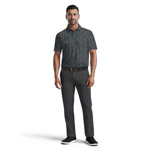 Men's Dot Pattern Short Sleeve for Shirt Polyester/Cotton Jersey Breathable Golf Shirts 180g Smart Casual Fit - Product Image 4