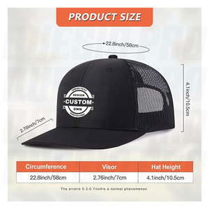 Gorras Personalizadas al por Mayor, Diseña Tu Propia Gorra Trucker con Logotipo y Texto, Gorra de Béisbol Personalizada para Hombre y Mujer, Malla Transpirable, Cierre a Presión, OEM, ODM - Product Image 4