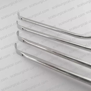 Offre Spéciale : Rétracteur de nerf distal à poignée plaquée or avec tube d'aspiration 21,5 cm – Instrument chirurgical de neurochirurgie - Product Image 3