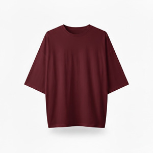 เสื้อยืดคอกลมแขนสั้นทรงหลวมสำหรับผู้ชายไซส์ใหญ่ ผ้าโพลีเอสเตอร์/คอตตอน 220 กรัม เนื้อหนา คุณภาพพรีเมียม ขายส่ง - Product Image 6