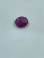 Pierre précieuse en corindon rubis naturel de forme ovale, couleur violet AF, taille 9x10,50 mm, 2,99 carats, pour la fabrication de bijoux