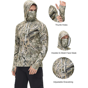 Camiseta de Pesca Personalizada con Protección UPF 50, Ropa de Pesca para Hombre, Sudadera con Capucha, Camisa de Pesca de Manga Larga con Protección UV - Product Image 2