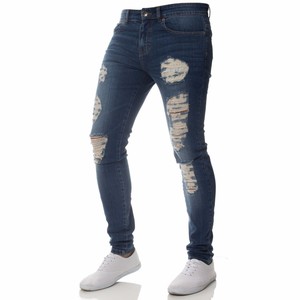 Pantalones Largos para Hombre 2025, Vaqueros Rotos, Estilo Casual, Ajustados, con Cierre, Elegantes y Combinables - Product Image 3