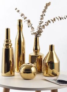 Vase à fleurs décoratif en métal de qualité supérieure, centre de table élégant pour salle à manger et salon, présentation florale raffinée - Product Image 5