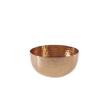 Elegante cuenco martillado para servir ensaladas, cuenco para mezclar, juegos de aperitivos, cobre pulido para la cocina del hogar y la vajilla - Product Image 1