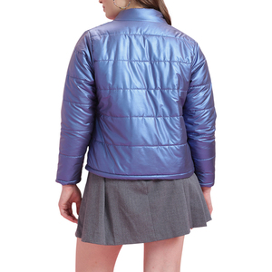 Nouveauté 2027 – Manteau matelassé personnalisé pour femme, col montant, style décontracté, streetwear, patchwork, pour l'hiver - Product Image 2