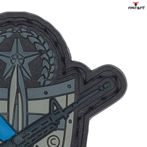 แพทช์โลโก้ยางพีวีซีคุณภาพสูงแบบกำหนดเอง ผ้า 3 มิติ ขอบเย็บแบบเมอร์โรว์ สำหรับสวมใส่กลางแจ้ง หมวก เสื้อผ้า ผลิตในปากีสถาน - Product Image 4