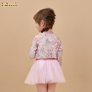 ชุดว่ายน้ำเด็กผู้หญิงลายดอกไม้พร้อมกระโปรงผ้าทูลล์  ผ้าฝ้าย 100% ปักมือ  รักษ์โลก  ODM - DR4534 - Product Image 4