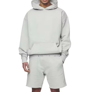 Hot Selling Oem Custom <b>Men</b> <b>Short</b> <b>Set</b> Premium Quality Polyester\cotton <b>Hoodie</b> <b>And</b> <b>Shorts</b> New Arrival <b>Short</b> <b>Set</b> For Sale 430 - Product Image 1