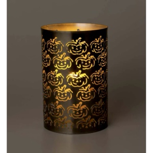 Wholesale Handmade Halloween Home Tabletop Decorations Metal Votive <b>Candle</b> <b>Holder</b> with Pumpkin Cutwork - Product Image 2