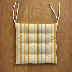 Cojín Cuadrado para Silla con Lazos, Cojín Grueso Acolchado de Algodón para Sillas de Comedor, Cocina y Oficina - Product Image 2