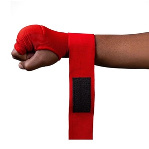 ผ้าพันมือสำหรับชกมวย MMA คุณภาพดี ระดับมืออาชีพ ผลิตจากผ้าฝ้ายยืดหยุ่น พร้อมแผ่นเจลเสริมด้านใน ป้องกันมือขณะชกมวย - Product Image 3