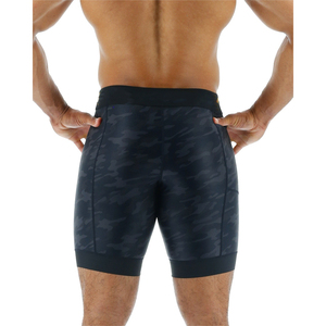 Customized Men's Lightweight Washed Compression Shorts Drawstring Mid Muscle <b>Support</b> Recovery <b>Hips</b> Hamstring <b>Support</b> Breathable - Product Image 4