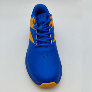 Chaussures de cricket pour hommes Big Bang Spikes, fermeture à lacets, antidérapantes, légères, respirantes, doublure en caoutchouc blanc/bleu - Product Image 2