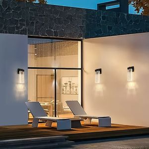 Lampada da parete a LED trasparente impermeabile per esterni, supporta diversi tipi di lampadine - Confezione da 2 - Product Image 4