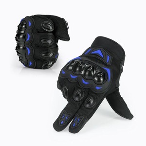 Gants de moto unisexes en cuir à prix d'usine pour l'été, utilisation sportive en extérieur, imperméables, compatibles écran tactile, design à doigts complets - Product Image 2
