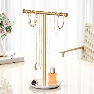 Organizador de Joyas de Tres Niveles con Barras Horizontales, Soporte para Collares y Pulseras, Marco Equilibrado, Elegante y Ahorra Espacio - Product Image 6