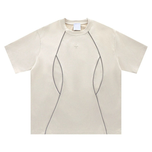 เสื้อยืดคอกลมผู้ชายไซส์ใหญ่พิเศษทรงโอเวอร์ไซส์ แขนเสื้อแบบดรอปโชว์เดอร์ สไตล์สตรีทแวร์ แฟชั่นลำลองกลางแจ้งสุดหรูสำหรับผู้ชาย - Product Image 3