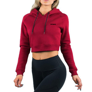 Sudaderas Cortas Personalizadas para Mujer, de Uso en Exteriores, Color Sólido, Cómodas - Product Image 2