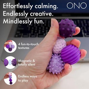 Sfere Magnetiche in Silicone con Incavature e Rilievi, Giocattolo Antistress per Adulti, Divertenti per Fidget Cube, Allevia Stress e Ansia - Product Image 3