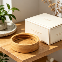 Bouchon à vis rond en bambou personnalisé OEM pour bocaux à épices en verre, couvercle en bois de qualité alimentaire, fermeture d'emballage directe usine