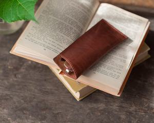 Premium Cowhide Leather Sunglasses Cover Durable Handstitched Eyewear Sleeve Wholesale Distributor LGC-0043 - Product Image 6