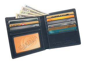 [Highly Recommended] Castello Cowhide Soft Leather <b>RFID</b> Men's Hipster Bifold <b>Wallet</b> Black - Product Image 6